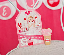 Sweet Valentines Day Photo Hangtag Card - Customized Printable Photo Card